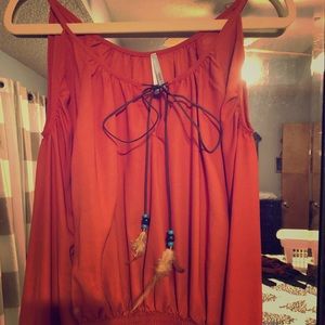 Event cold shoulder top